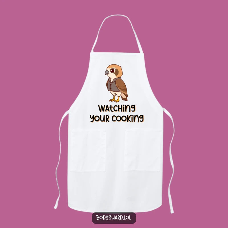 Funny Hawk Vest Apron: Cook With Vigilant, Sharp Precision