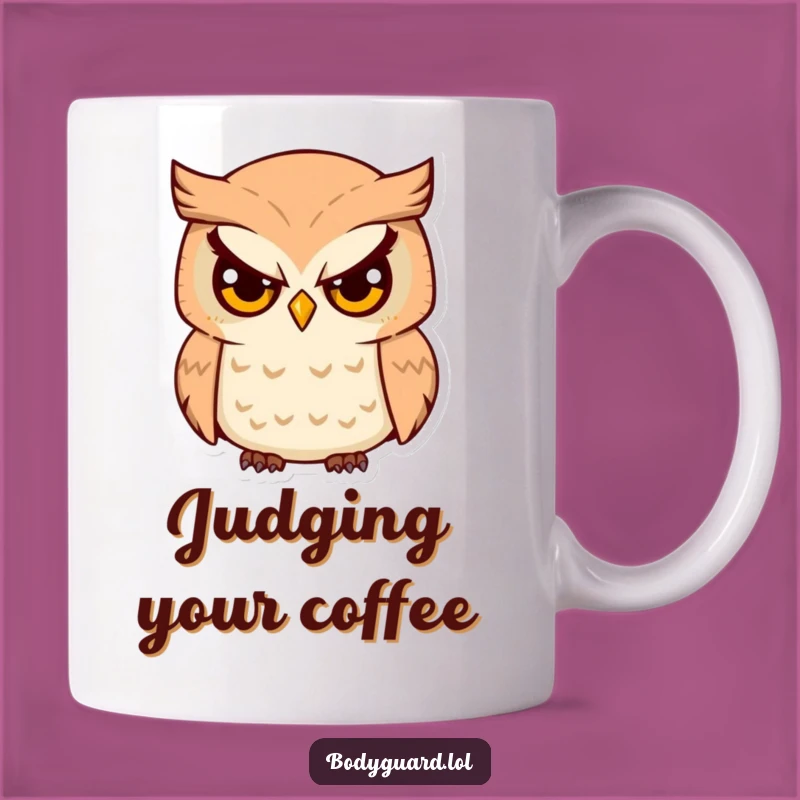 Funny Owl Watcher Mug: Wise and Hilarious for Thoughtful Sips