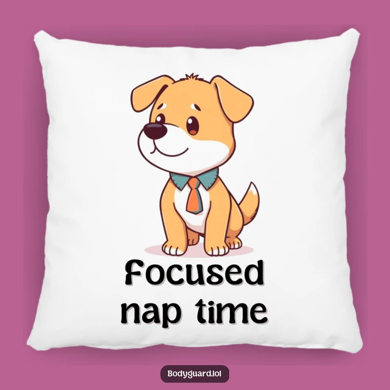 Funny Dog Tie Pillow: Cozy Comfort with a Hilarious Loyal Friend