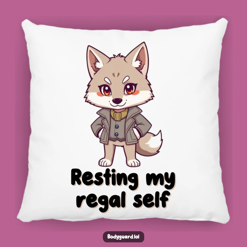Funny Wolf Jacket Pillow: Cozy Comfort, Authoritative Style
