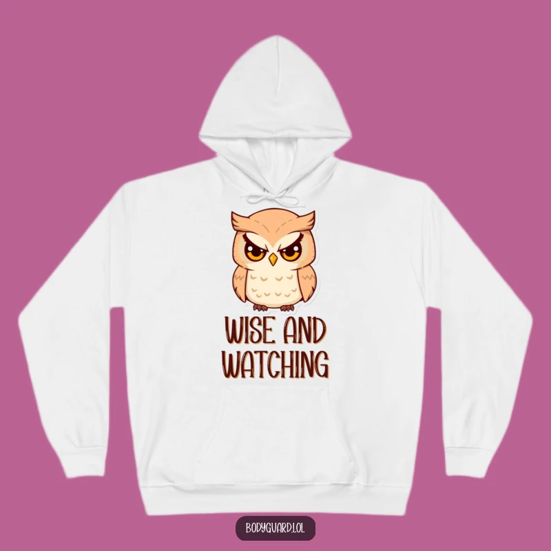 Funny Owl Watcher Hoodie: Cozy Comfort with a Hilarious Keen Eye