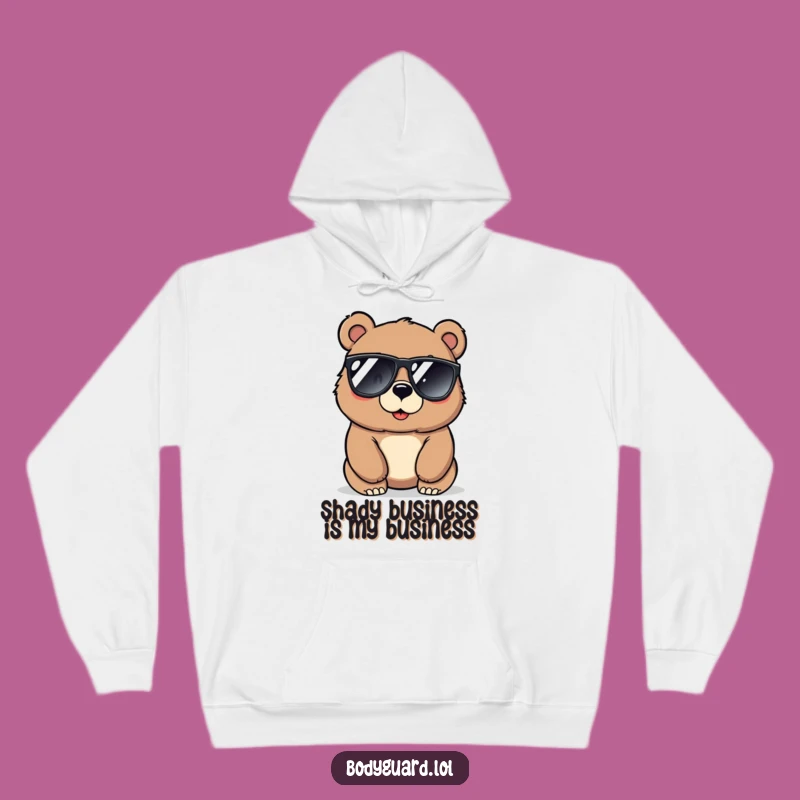 Funny Protective Bear Hoodie: Warm Up With Alert, Cool Style