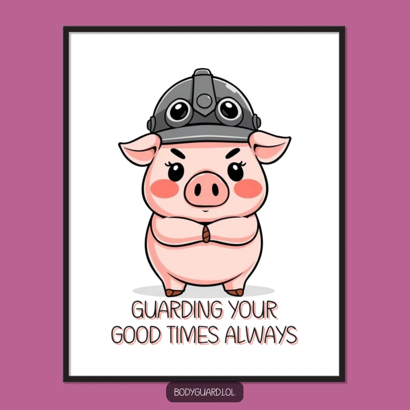 Free Printable Pig Helmet Wall Art: Funny Downloadable Decor for Comical Spaces