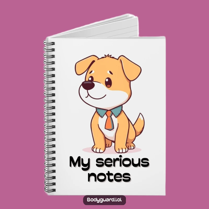 Funny Dog Tie Notebook: Hilarious Record Keeper with Loyal Focus